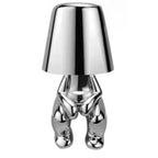 Lampe de Table LED Rechargeable - Aluminium et Résine avec Éclairage Réglable