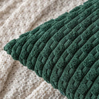 Housse de Coussin en Velours Côtelé - Housse Texturée pour Canapé, Lit et Fauteuil