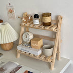Étagère de Bureau Réglable - Organisateur de Rangement à Deux Niveaux pour Bureau et Coiffeuse
