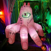 Main de Fantôme Halloween Gonflable - Éclairage LED Intégré pour Décoration Saisonnière