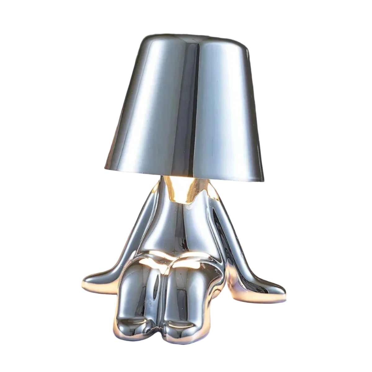 Lampe de Table LED Rechargeable - Aluminium et Résine avec Éclairage Réglable