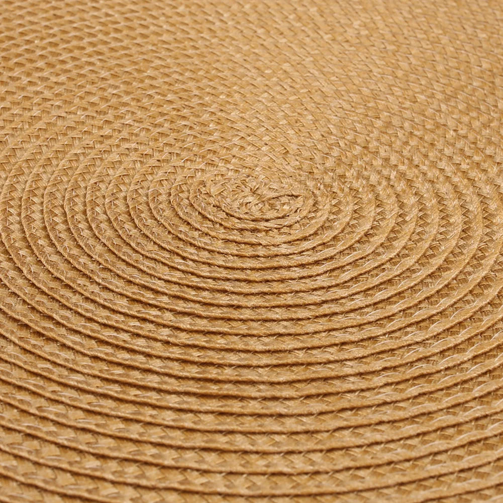 Sets de Table Tressés - 12 Sous-verres Ronds Antidérapants et Résistants à la Chaleur