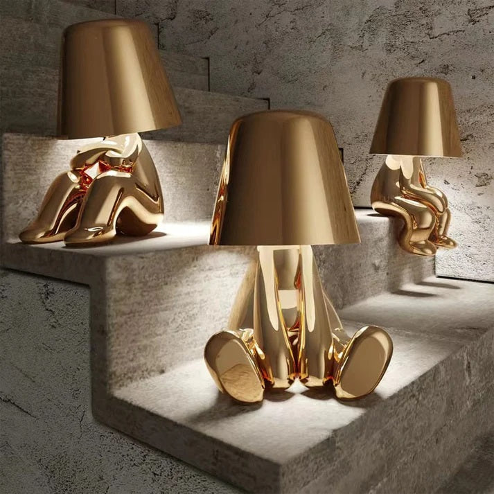 Lampe de Table LED Rechargeable - Aluminium et Résine avec Éclairage Réglable