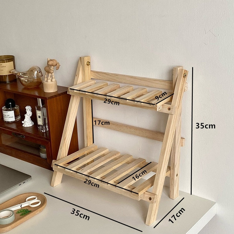 Étagère de Bureau Réglable - Organisateur de Rangement à Deux Niveaux pour Bureau et Coiffeuse
