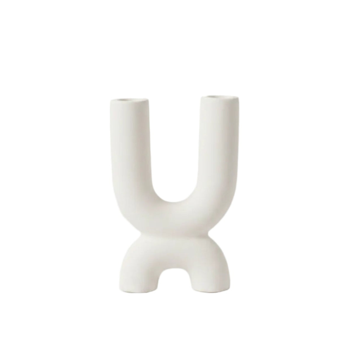 Bougeoir en Céramique - Support Décoratif Sculptural pour Tables, Étagères et Espaces Intérieurs