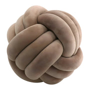 Coussin Rond en Peluche - Coussin Décoratif Noué avec Rembourrage en Coton PP