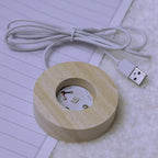 Lampe de Nuit en Verre - Lampe d'Ambiance LED USB