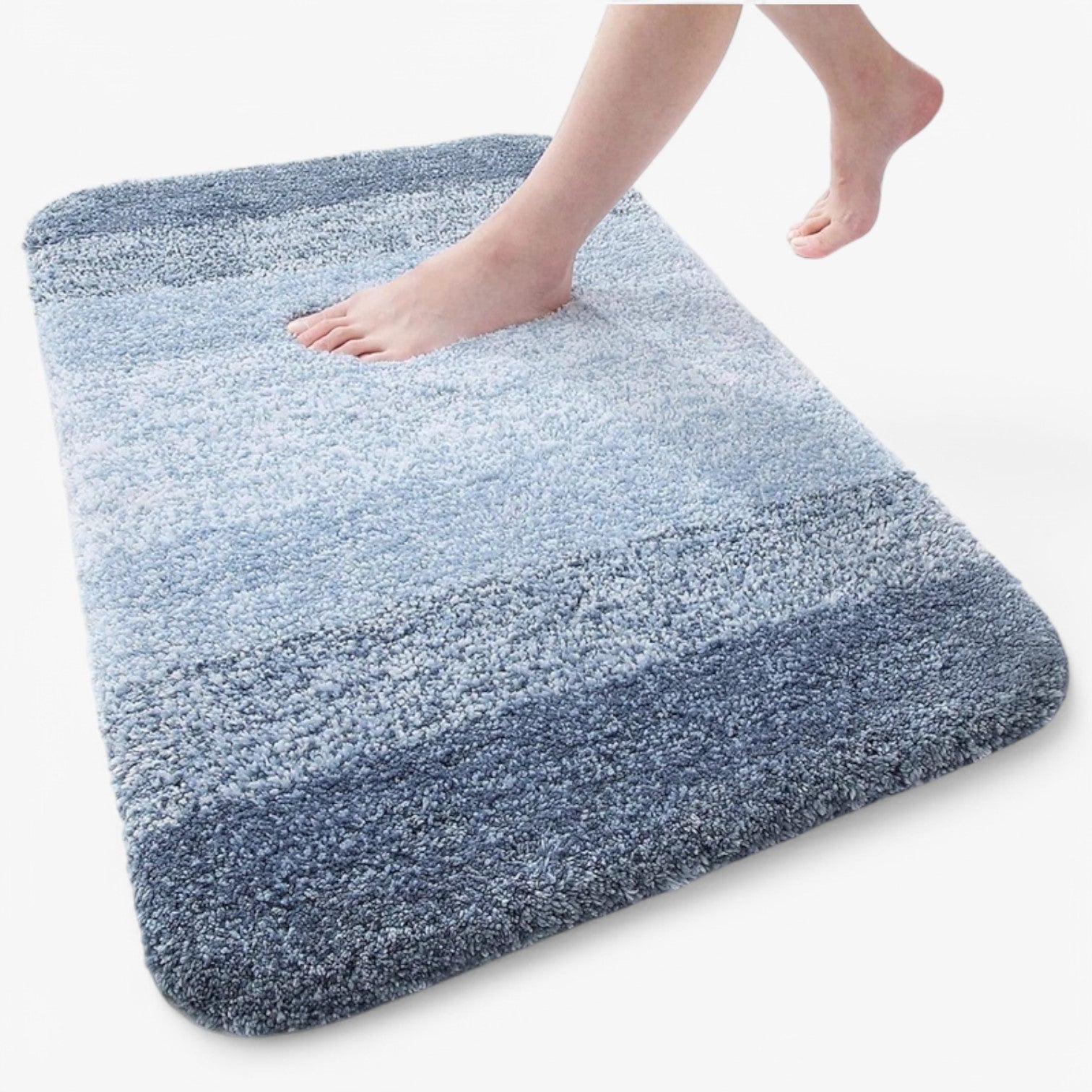 Tapis de Bain Super Absorbant - Tapis Antidérapant en Microfibre pour Salle de Bain et Maison