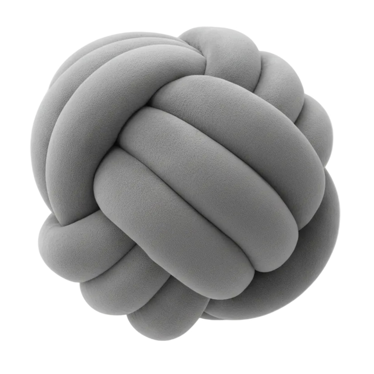 Coussin Rond en Peluche - Coussin Décoratif Noué avec Rembourrage en Coton PP