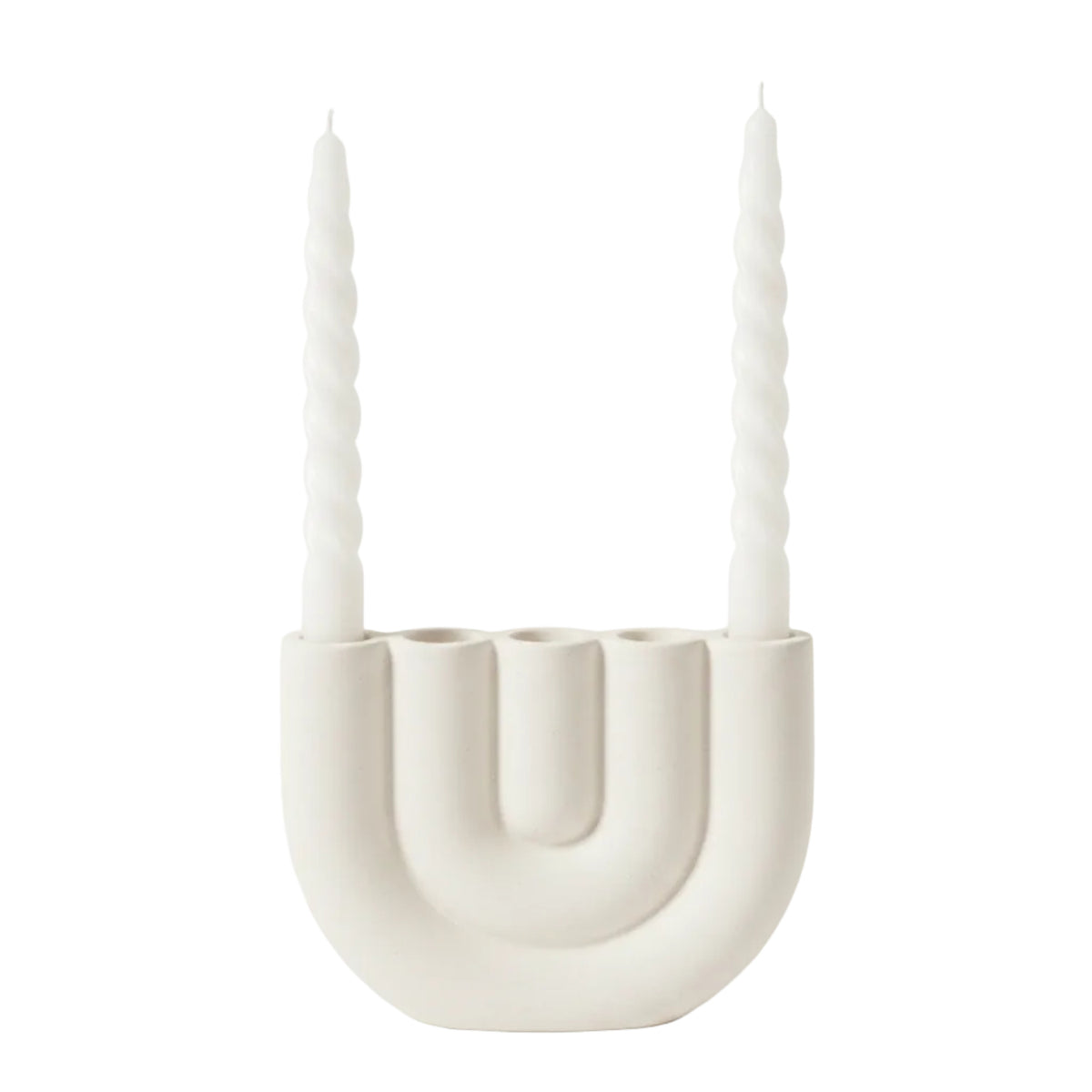 Bougeoir en Céramique - Support Décoratif Sculptural pour Tables, Étagères et Espaces Intérieurs