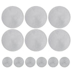 Sets de Table Tressés - 12 Sous-verres Ronds Antidérapants et Résistants à la Chaleur