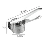 Presse-Purée en Acier Inoxydable - Presse Manuel pour Pommes de Terre, Légumes et Fruits