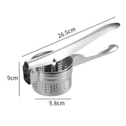 Presse-Purée en Acier Inoxydable - Presse Manuel pour Pommes de Terre, Légumes et Fruits