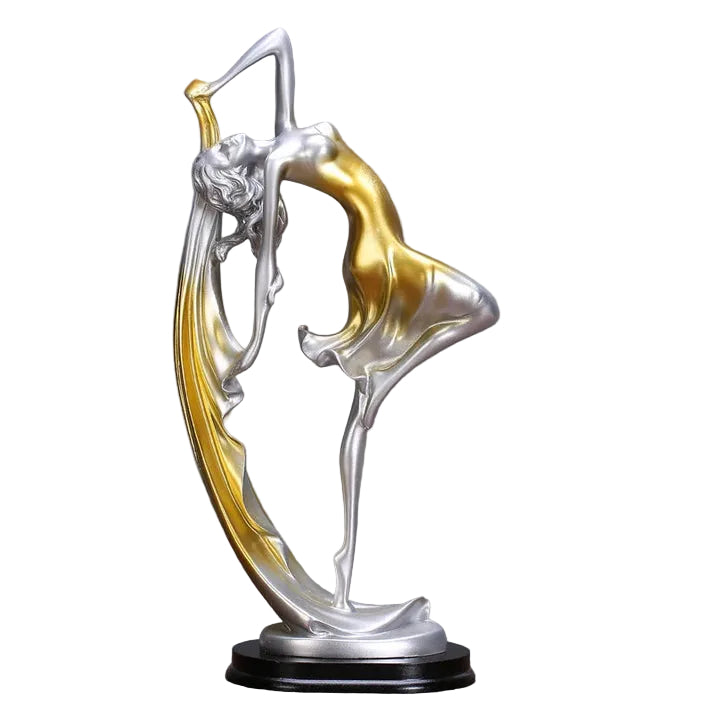 Sculpture Danseur en Résine – Figurine Décorative pour Intérieur