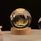 Lampe de Nuit en Verre - Lampe d'Ambiance LED USB