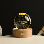 Lampe de Nuit en Verre - Lampe d'Ambiance LED USB