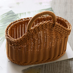 Panier de Rangement Tressé à la Main - Panier Naturel pour Organisation Murale et Domestique