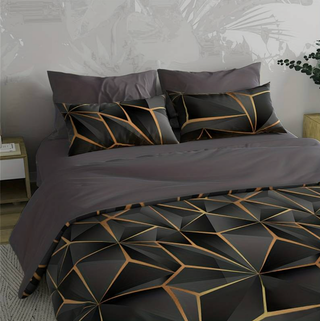 Housse de Couette en Microfibre - Linge de Lit pour Usage Quotidien