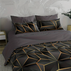 Housse de Couette en Microfibre - Linge de Lit pour Usage Quotidien