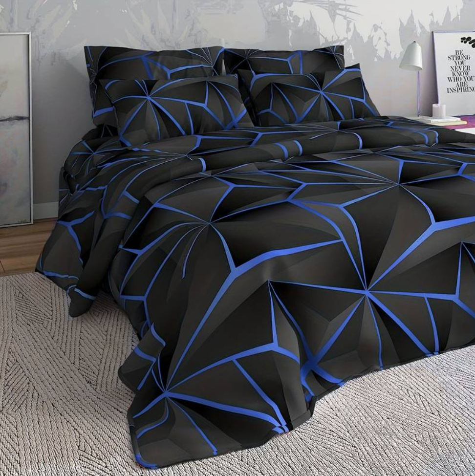 Housse de Couette en Microfibre - Linge de Lit pour Usage Quotidien