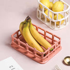Bol à Fruits Décoratif - Bol de Service en Résine Blanche pour Fruits et Décoration de Table