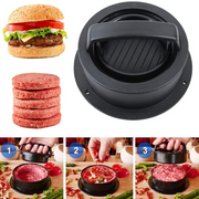 Presse à Burger 3-en-1 - Moule à Galettes pour Burgers de Viande, Légumes et Poisson