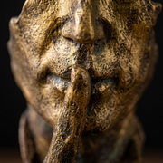 Sculpture Figurative Abstraite - Statue Décorative pour Présentation Intérieure