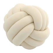 Coussin Rond en Peluche - Coussin Décoratif Noué avec Rembourrage en Coton PP