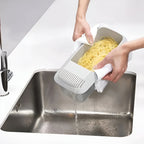 Cuiseur à Pâtes avec Égouttoir - Récipient en PP pour Cuisson et Égouttage