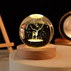 Lampe de Nuit en Verre - Lampe d'Ambiance LED USB