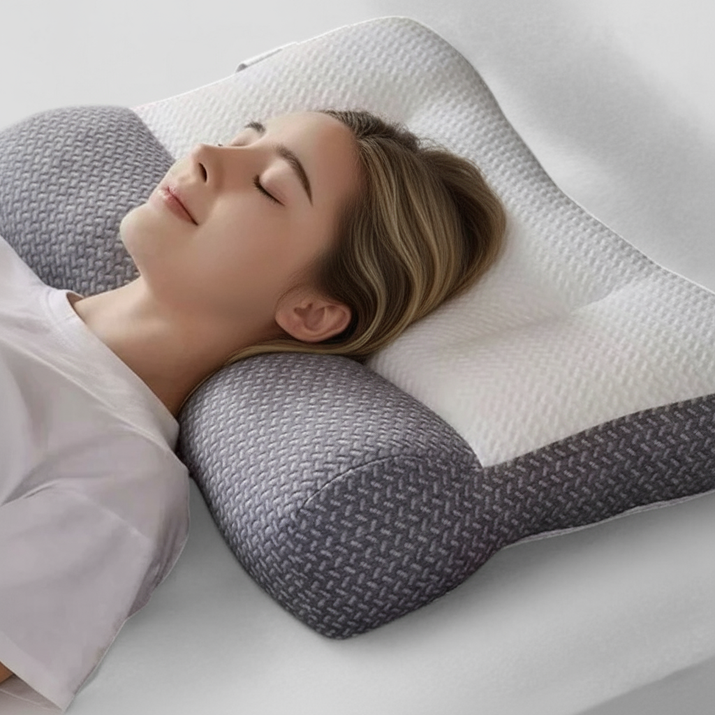 Oreiller Doux Réglable - Coussin Blanc avec Hauteur Ajustable pour le Couchage
