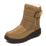 Bottes d'Hiver Femme Résistantes à l'Eau - Doublure en Fausse Fourrure et Semelle PU
