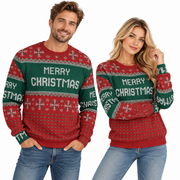 Sweatshirt Unisexe à Flocons de Neige - Impression 3D et Col Rond pour Enfants et Adultes