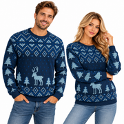 Sweatshirt Unisexe à Flocons de Neige - Impression 3D et Col Rond pour Enfants et Adultes