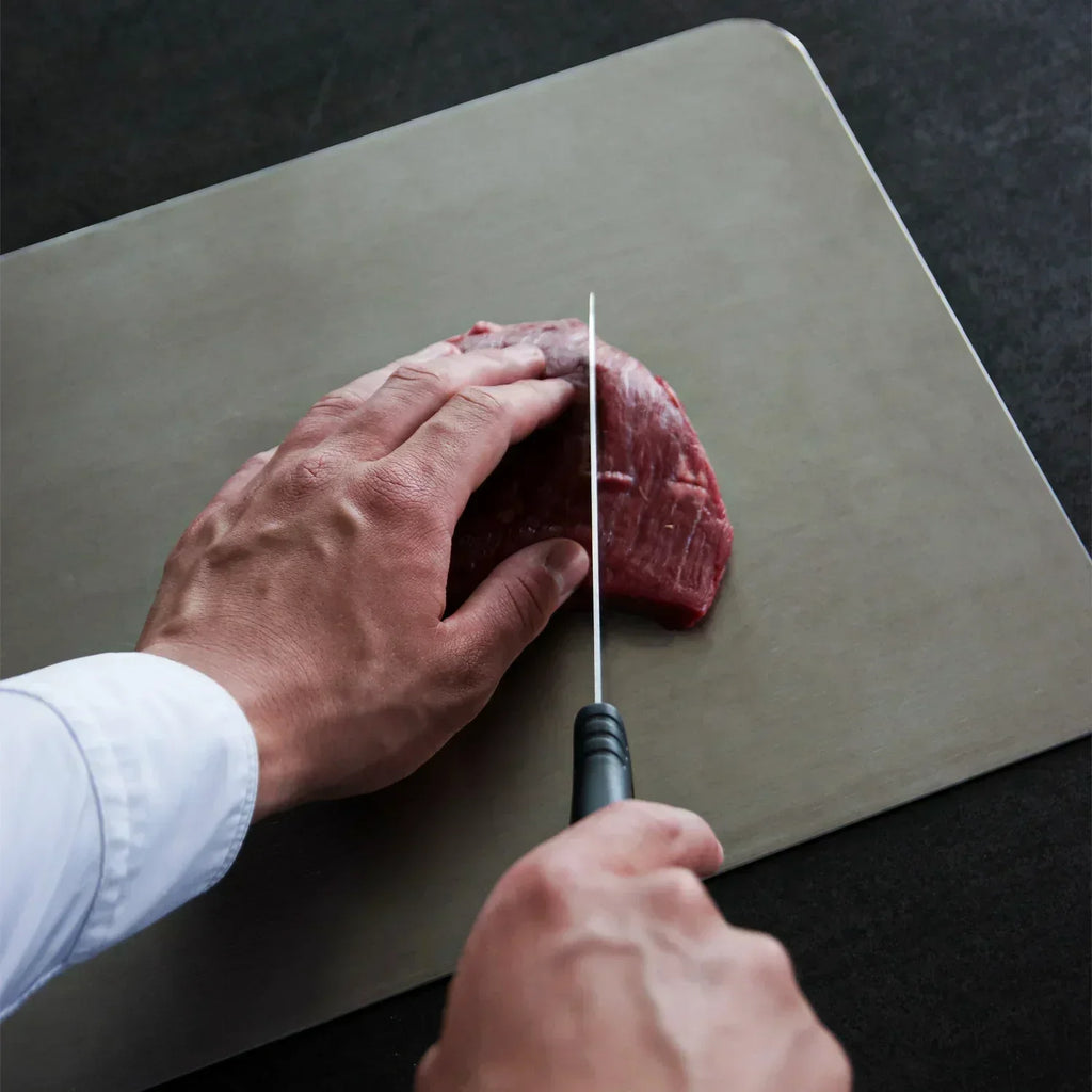 Planche à Découper en Titane - Planche de Cuisine Non Poreuse pour Préparation des Aliments