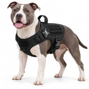 Harnais de chien tactique | Gilet ajustable en nylon 1050D | D-Ring avant, poignée de contrôle & système