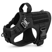 Harnais de chien tactique | Gilet ajustable en nylon 1050D | D-Ring avant, poignée de contrôle & système