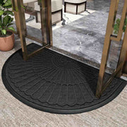 Tapis Rond en Polypropylène - Tapis de Sol Fin de 1,5 mm avec Dessous Antidérapant