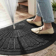 Tapis Rond en Polypropylène - Tapis de Sol Fin de 1,5 mm avec Dessous Antidérapant