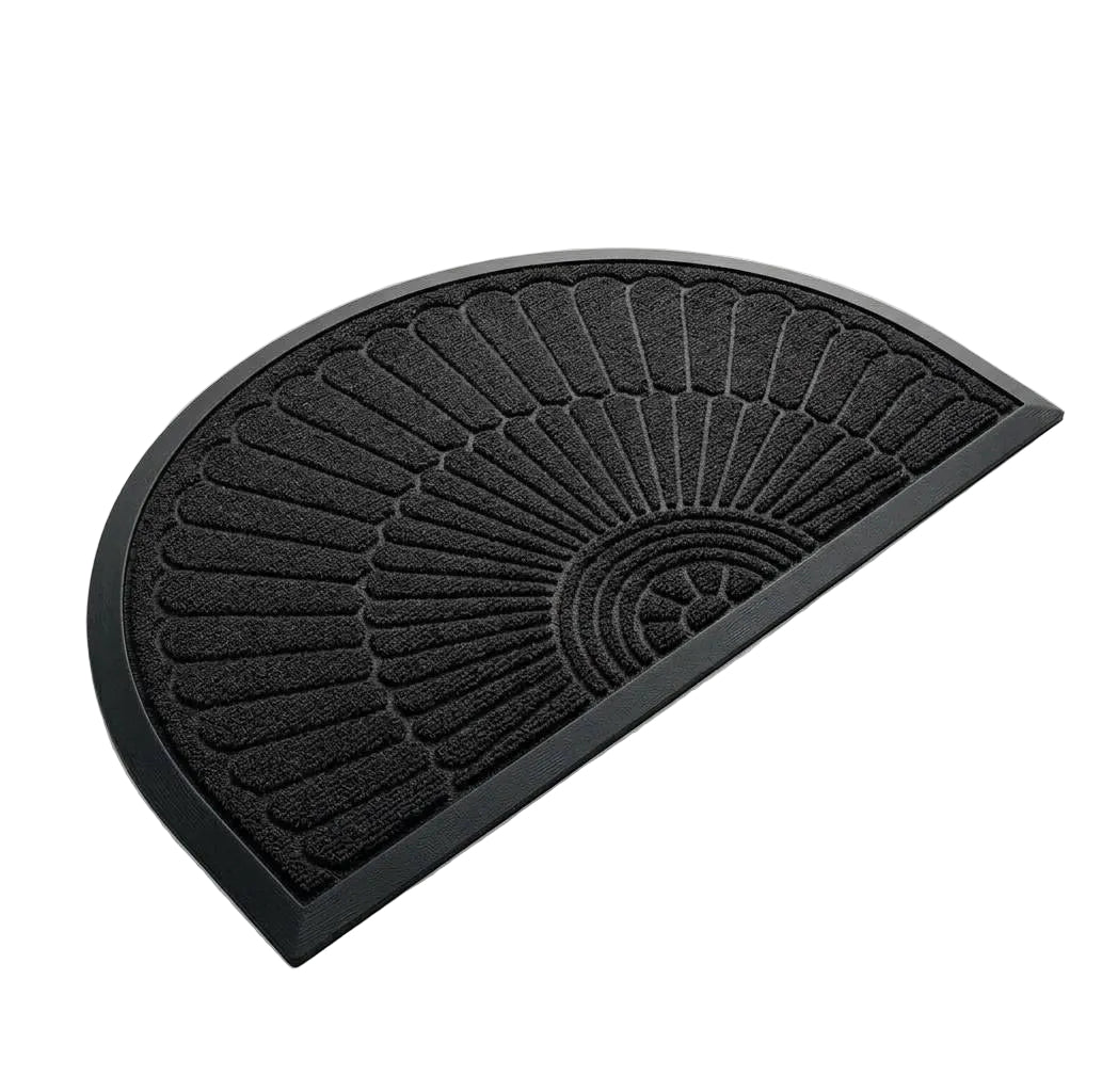 Tapis Rond en Polypropylène - Tapis de Sol Fin de 1,5 mm avec Dessous Antidérapant