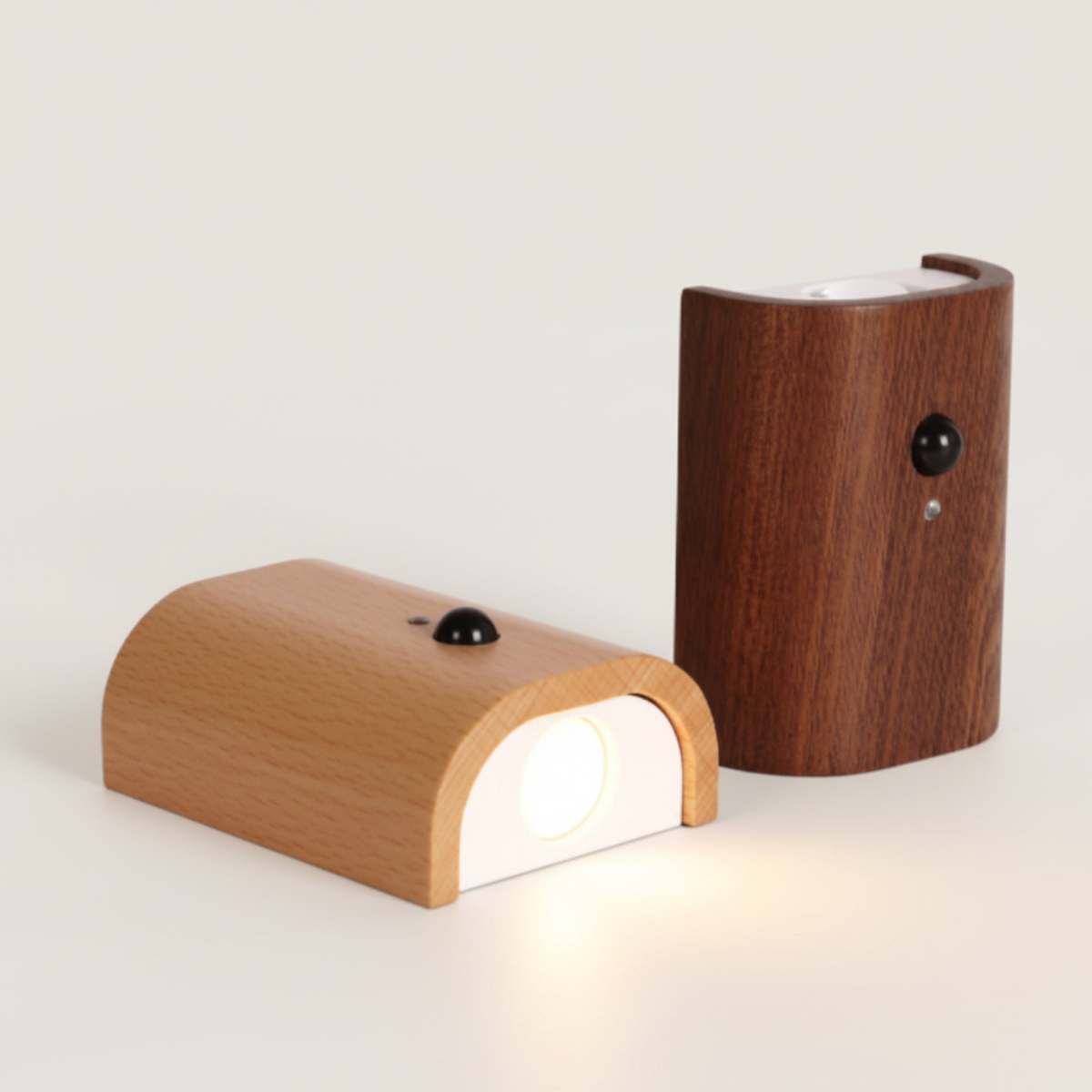 Applique Murale en Bois et Métal - Lampe Intérieure Compatible E27