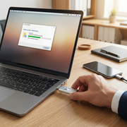 Clé USB 3-en-1 - Stockage USB 3.0 et Type-C avec Adaptateur OTG et Boîtier Métallique Pliable