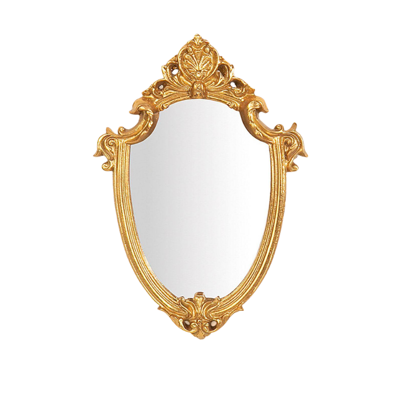 Miroir Mural Ovale pour Maquillage – Miroir Suspendu avec Cadre pour Usage Intérieur