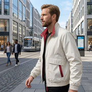 Veste Bomber à Col Montant - Coupe Décontractée avec Fermeture Éclair Intégrale