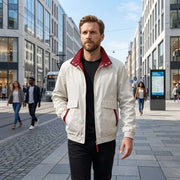 Veste Bomber à Col Montant - Coupe Décontractée avec Fermeture Éclair Intégrale