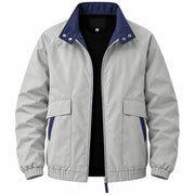 Veste Bomber à Col Montant - Coupe Décontractée avec Fermeture Éclair Intégrale