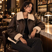 Veste Ceinturée Vintage pour Femme - Modèle Marron à Manches Longues avec Taille Ajustable pour Automne et Hiver