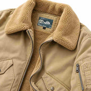 Veste Coupe-Vent Doublée en Coton - Couche Extérieure Résistante au Vent et Intérieur Doux pour Usage Quotidien