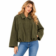 Veste Légère Zippée pour Femme - Coupe Ajustée en Tissu Technique pour Superposition de Mi-Saison