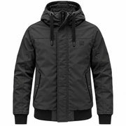 Veste Matelassée à Capuche - Coupe Courte avec Cordon Réglable et Fermeture Éclair Cachée